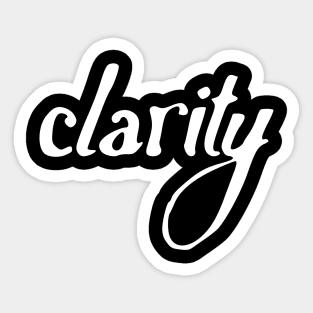 clarity Sticker